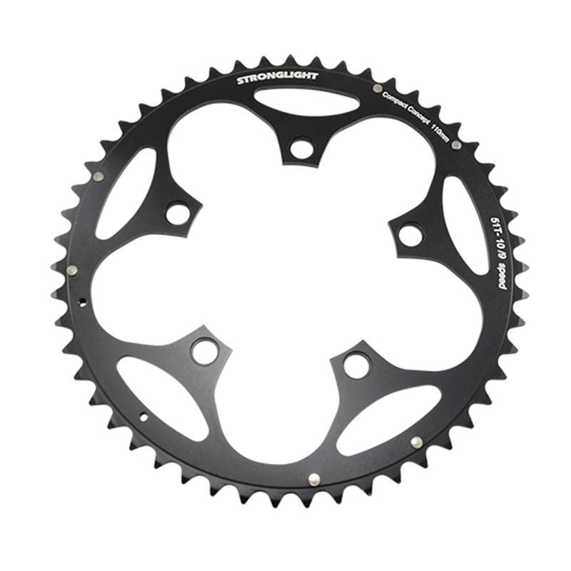 PLATEAU ROUTE DIAM 110 EXTER 46DTS NOIR ALU 5083 STRONG 10/9V. 5 BRANCHES