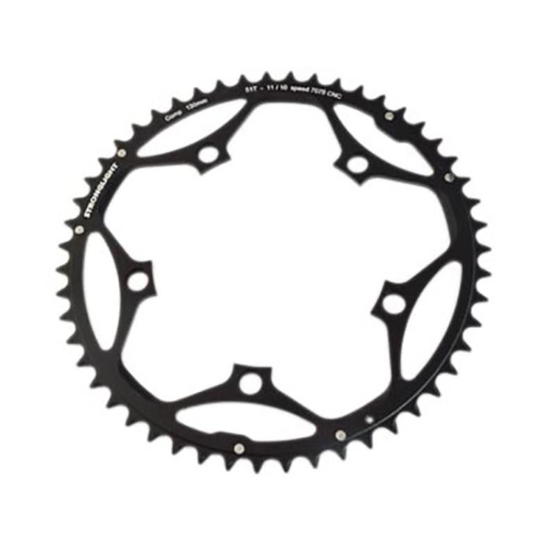 PLATEAU ROUTE DIAM 130 EXTER 51DTS NOIR ALU 7075 STRONG 11/10V. 5 BRANCHES