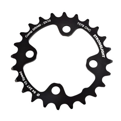 PLATEAU VTT DOUBLE DIAM  64 INTER 24DTS NOIR 4 BRANCHES ALU 7075 STRONG 10V SRAM XX+SHIMAN