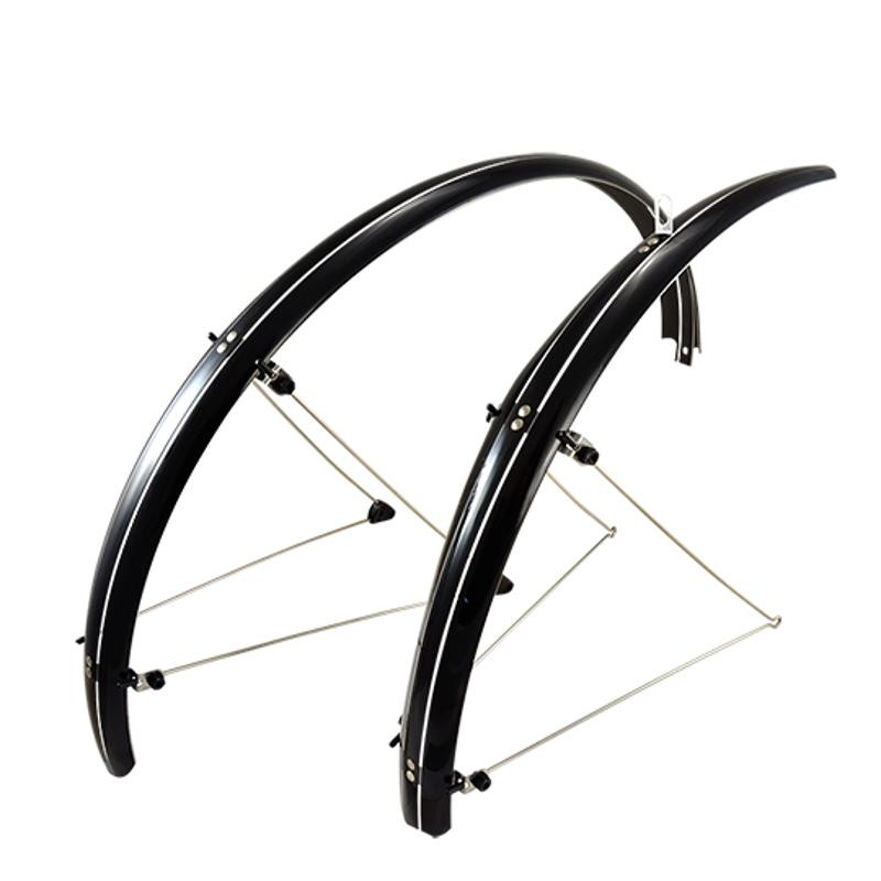 GARDE BOUE VTC 28'' STRONG PLASTIQUE A TRINGLES 54MM NOIR (PR)