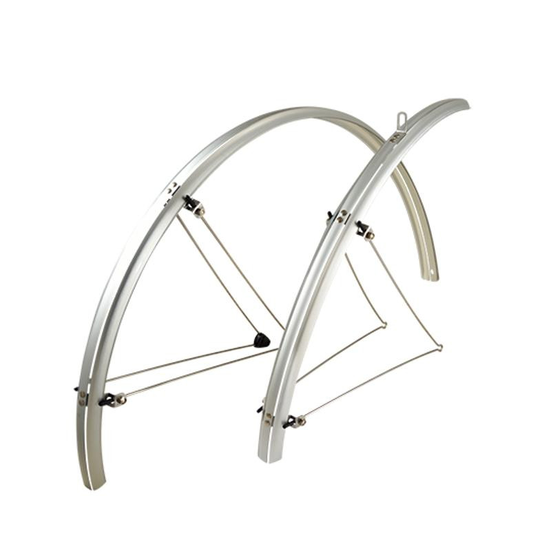 GARDE BOUE ROUTE 700 STRONGLIGHT PLASTIQUE A TRINGLES STRONGLIGHT 35MM ARGENT (PR)