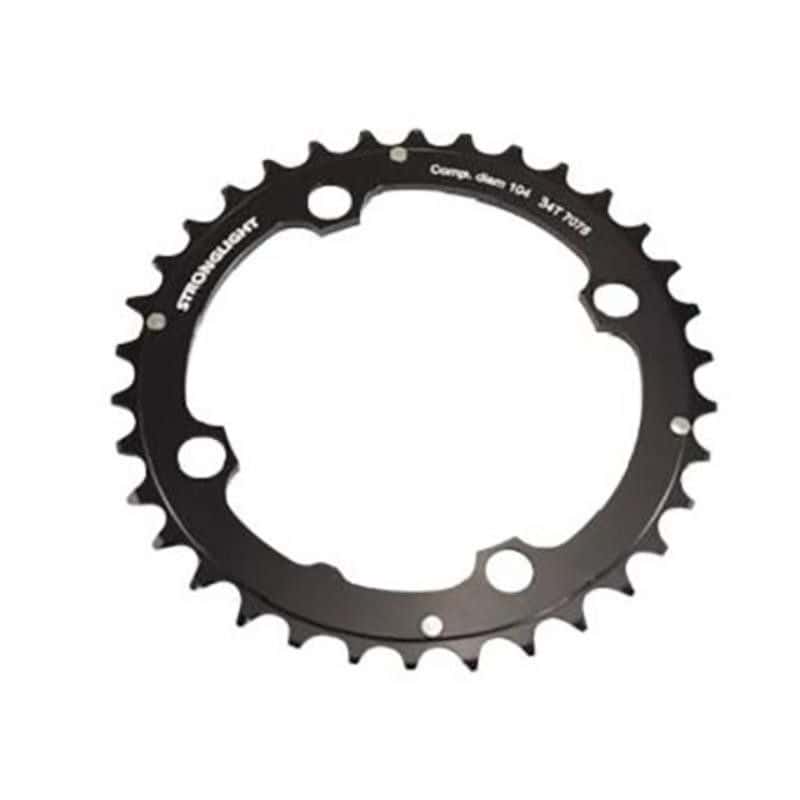 PLATEAU VTT TRIPLE DIAM 104 INTERM 34DTS NOIR 4 BRANCHES ALU 7075 STRONG 9V