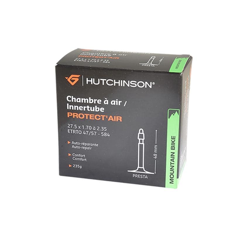 CHAMBRE AIR VTT 27.5X1.70/2.35 VP HUTCHINSON PROTECT'AIR AVEC LIQUIDE ANTI-CREVAISON