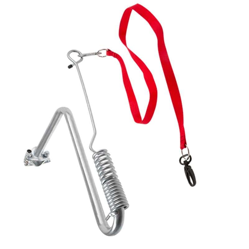 BARRE A RESSORT GUIDE CHIEN POUR VELO UNIVERSELLE AVEC LAISSE 92CM