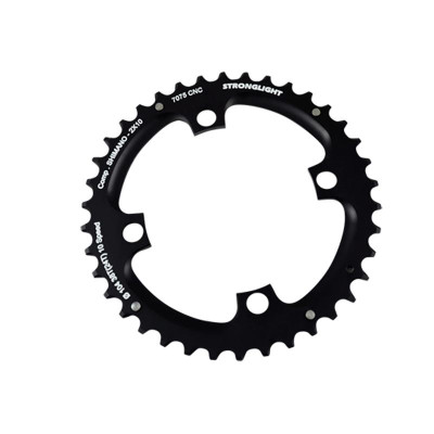 PLATEAU VTT DOUBLE DIAM 104 EXTER 38DTS NOIR 4 BR. ALU 7075 STRONG COMP. SHIMANO 10V