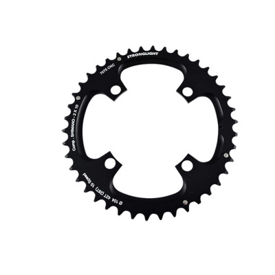 PLATEAU VTT DOUBLE DIAM 104 EXTER 42DTS NOIR 4 BR. ALU 7075 STRONG COMP. SHIMANO 10V