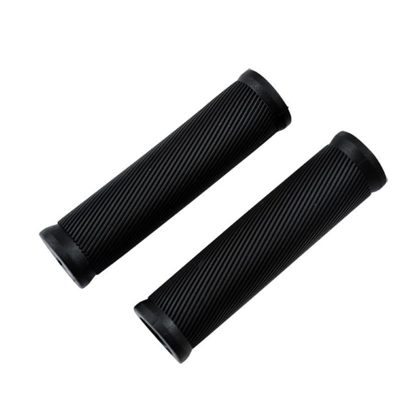 POIGNEE VELO OPTIMIZ CAOUTCHOUC LAMELLE NOIR 125MM (PR)