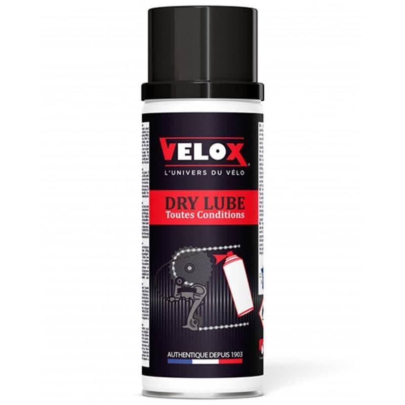 HUILE/LUBRIFIANT CHAINE VELOX DRY LUBE TOUTES CONDITIONS (AEROSOL 200 ML)
