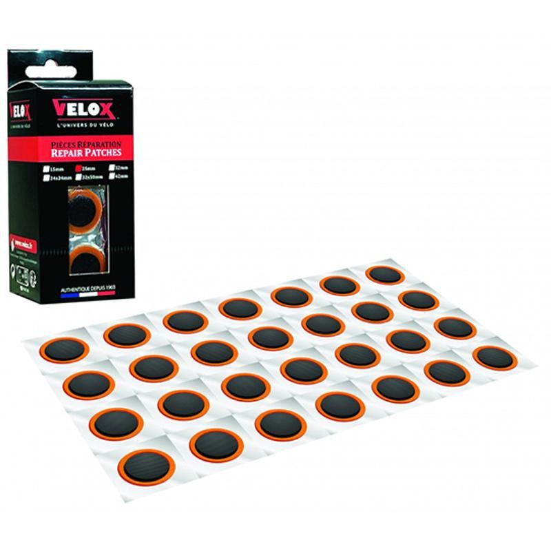 NECESSAIRE REP/RUSTINE VELOX STANDARD D25MM (SACHET 100 PIECES)
