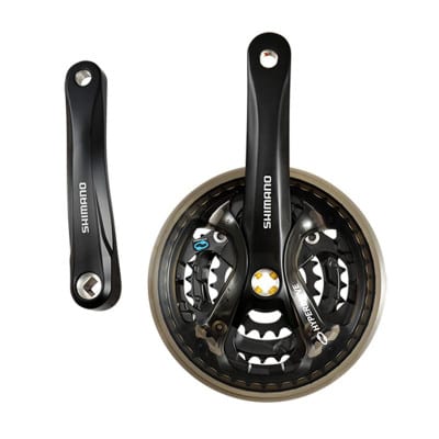 PEDALIER VTT TRIPLE 42-32-22D L170 ALU SHIMANO ACERA M361 7/8V + CARTER (AXE 123MM)