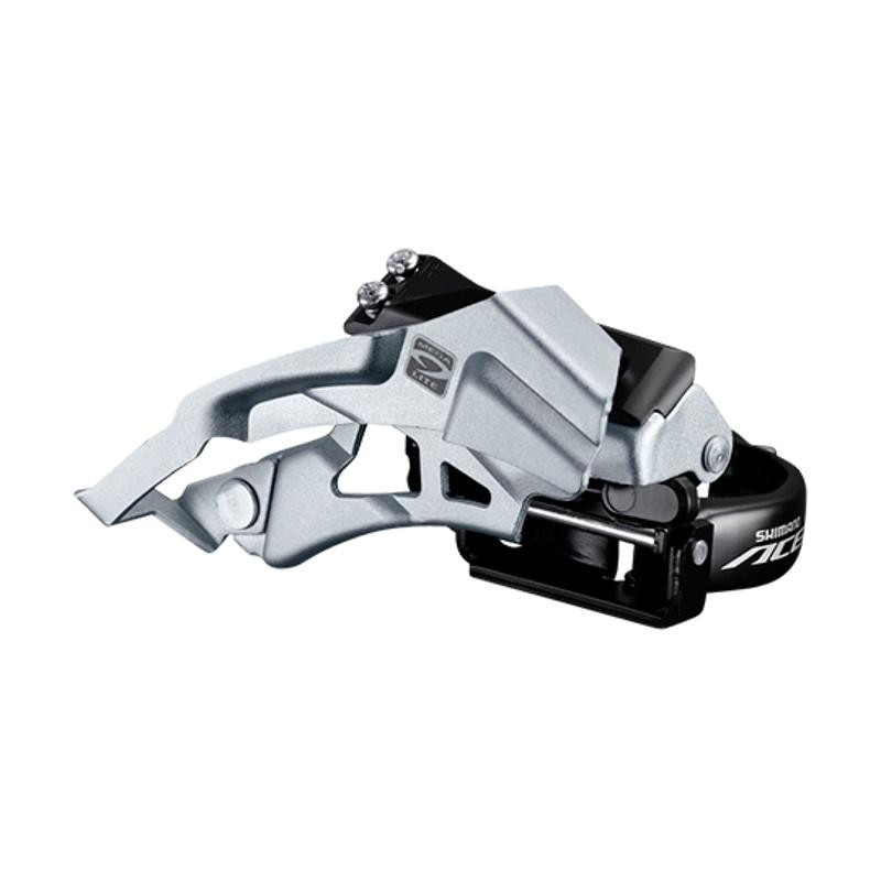 DERAILLEUR VTT AV SHIMANO D34.9/31.8/28.6 ACERA M3000  (TIRAGE HAUT ET BAS) COLLIER BAS