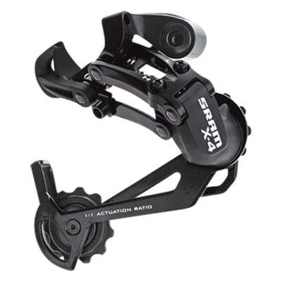 DERAILLEUR VTT AR SRAM X4  7/8V. NOIR CHAPE LONGUE