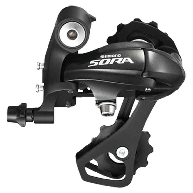 DERAILLEUR ROUTE AR SHIMANO SORA R3000SS 9V NOIR CHAPE MOYENNE