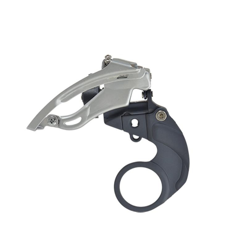 DERAILLEUR VTT AV SHIMANO MONTAGE SUR BOITIER LX (FD-M570-E) TYPE E (TIRAGE HAUT)