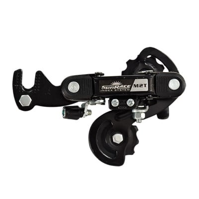 DERAILLEUR ROUTE AR SUNRACE M2T COMP. SHIMANO  6/7V. CHAPE COURTE (A PATTE)