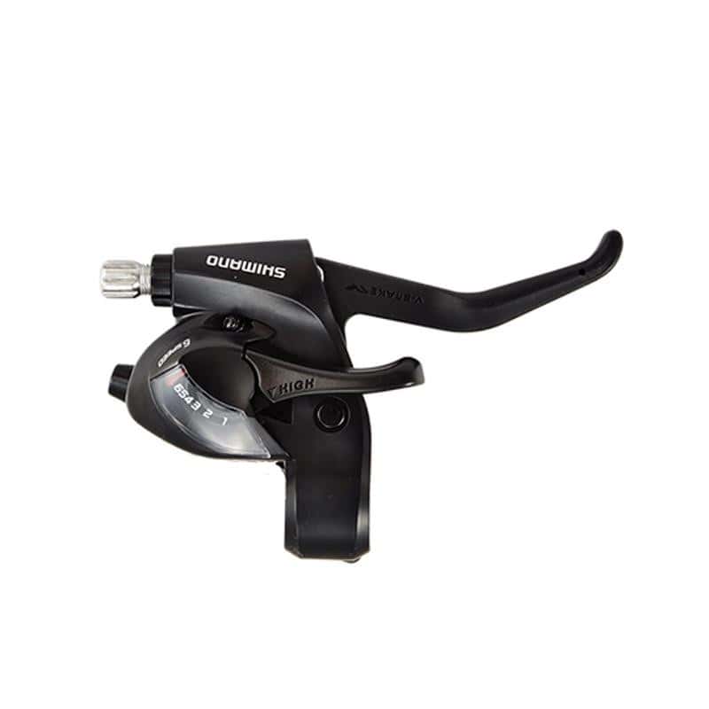 LEVIER/MANETTE VTT 6V. SHIMANO DROIT STEF41 V-BRAKE NOIR 2 DOIGTS