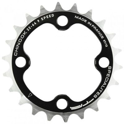 PLATEAU VTT TRIPLE DIAM  64 INTER 26DTS NOIR 4 BRANCHES CHINOOK TA 9V