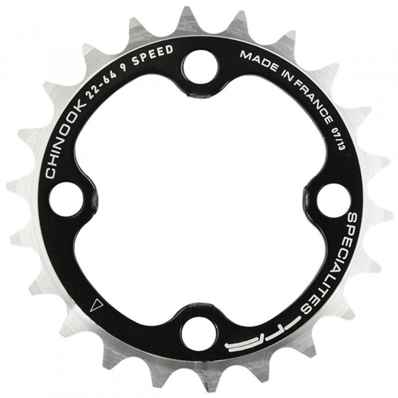 PLATEAU VTT TRIPLE DIAM  64 INTER 26DTS NOIR 4 BRANCHES CHINOOK TA 9V