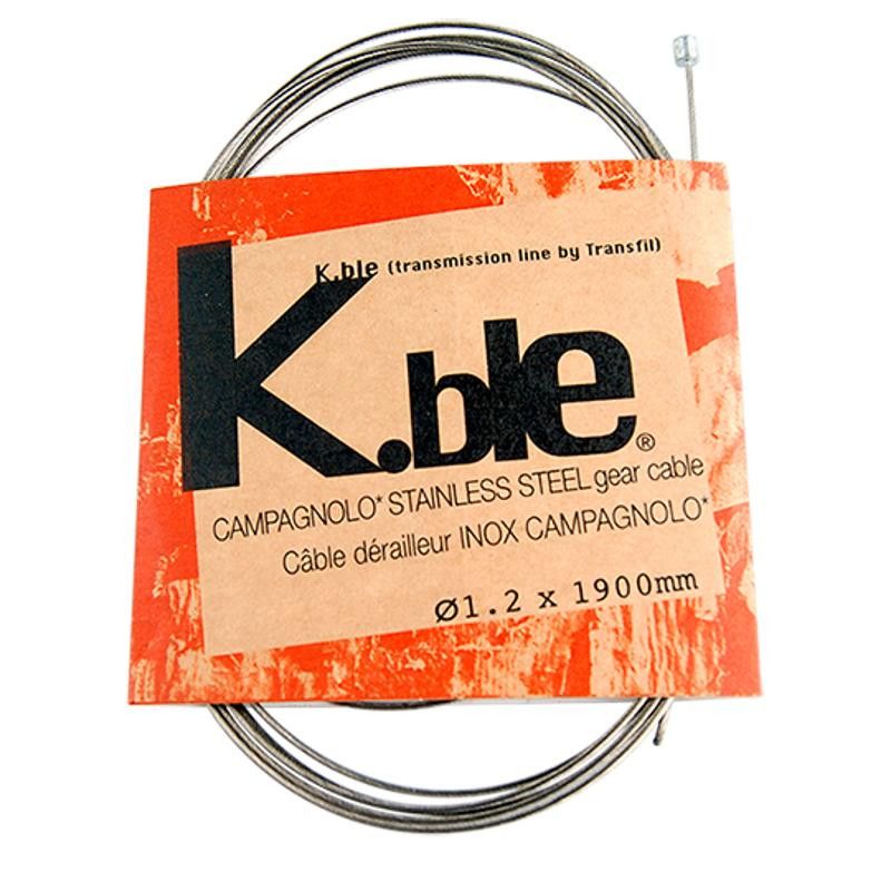 CABLE DERAILLEUR INOX TYPE CAMPA  1.90M (VENDU PAR BOITE DE 25) TRANSFIL