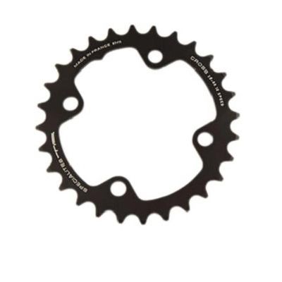 PLATEAU VTT DOUBLE DIAM  80 INTER 26DTS NOIR 4 BRANCHES CROSS (COMP.PEDALIER SRAM 2*10) TA