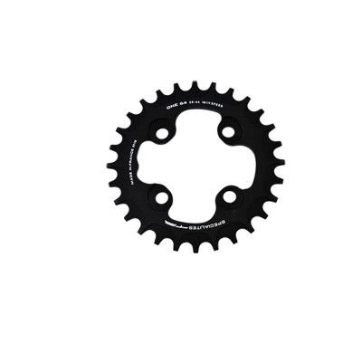 PLATEAU VTT MONO DIAM  64 EXTER 28DTS NOIR 4 BRANCHES ONE 104 (COMP.1X10/1X11/1X12V) TTMAR