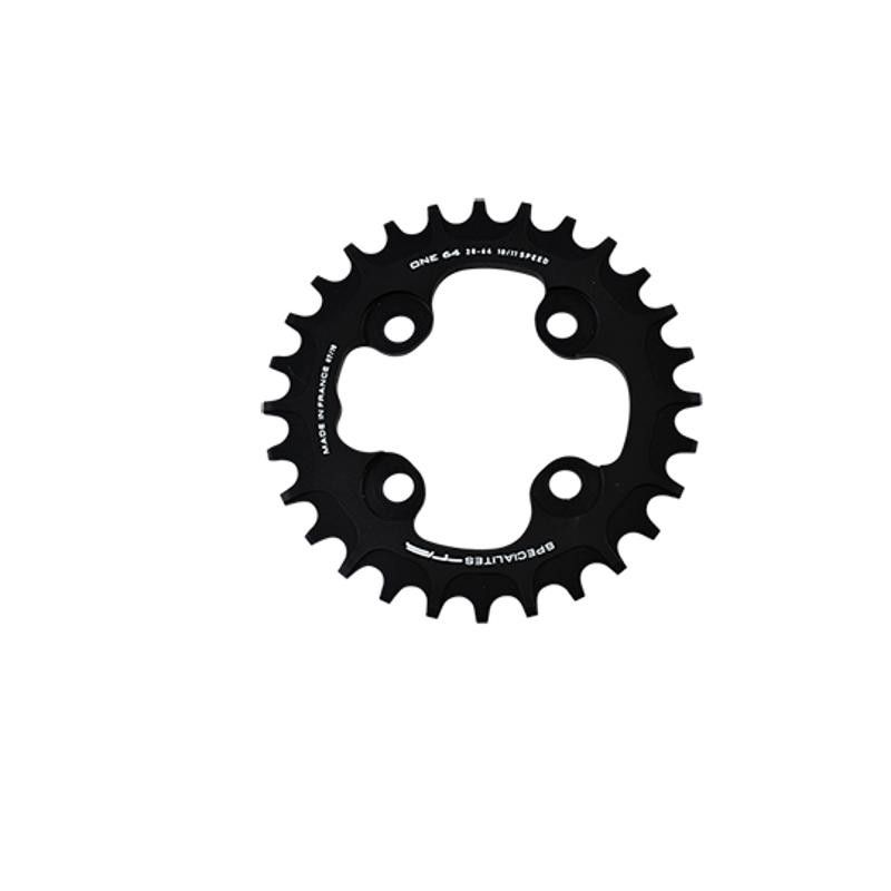 PLATEAU VTT MONO DIAM  64 EXTER 28DTS NOIR 4 BRANCHES ONE 104 (COMP.1X10/1X11/1X12V) TTMAR