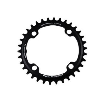 PLATEAU VTT MONO DIAM 104 EXTER 34DTS NOIR 4 BRANCHES TA ONE (COMP.1X10/11/12V) TT.MARQUES