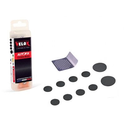 NECESSAIRE REP/RUSTINE VELOX ROUTE 10 PIECES AUTOCOLLANTES/GRATTOIR
