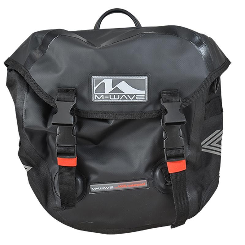 SACOCHE VELO PORTE BAGAGE CANADA NOIR 100% ETANCHE AV OU AR (PR) 2X12.5L