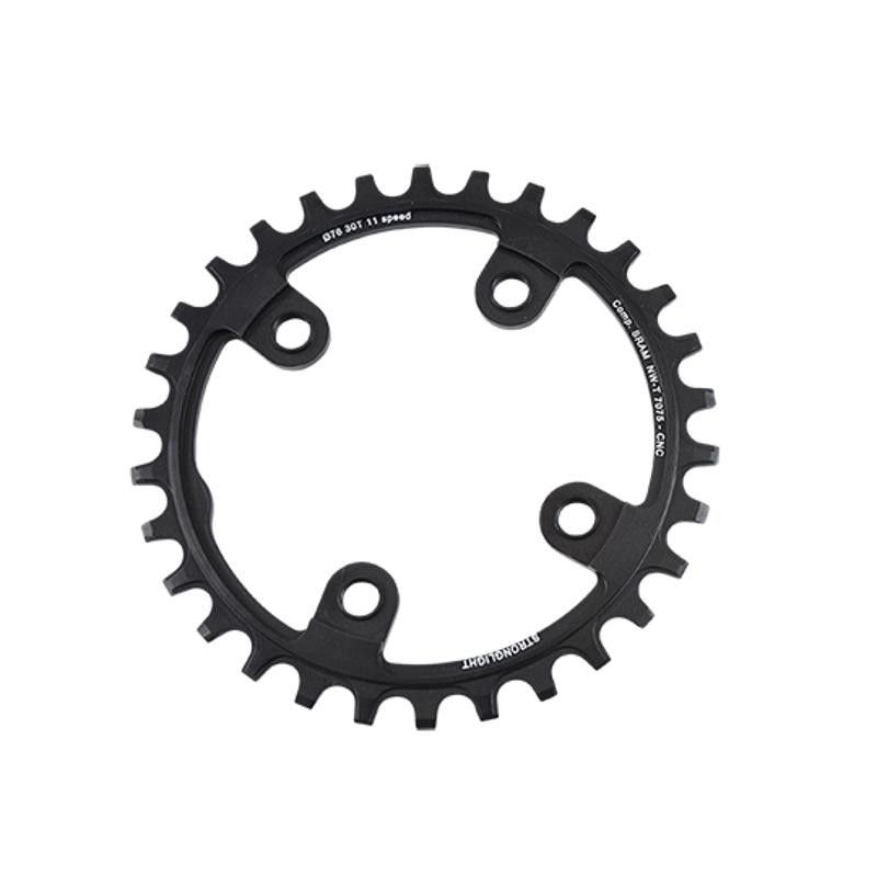 PLATEAU VTT MONO DIAM  76 EXTER 30DTS NOIR 4 BRANCHES ALU 7075 (COMP.1X11 SRAM XX1) STRONG