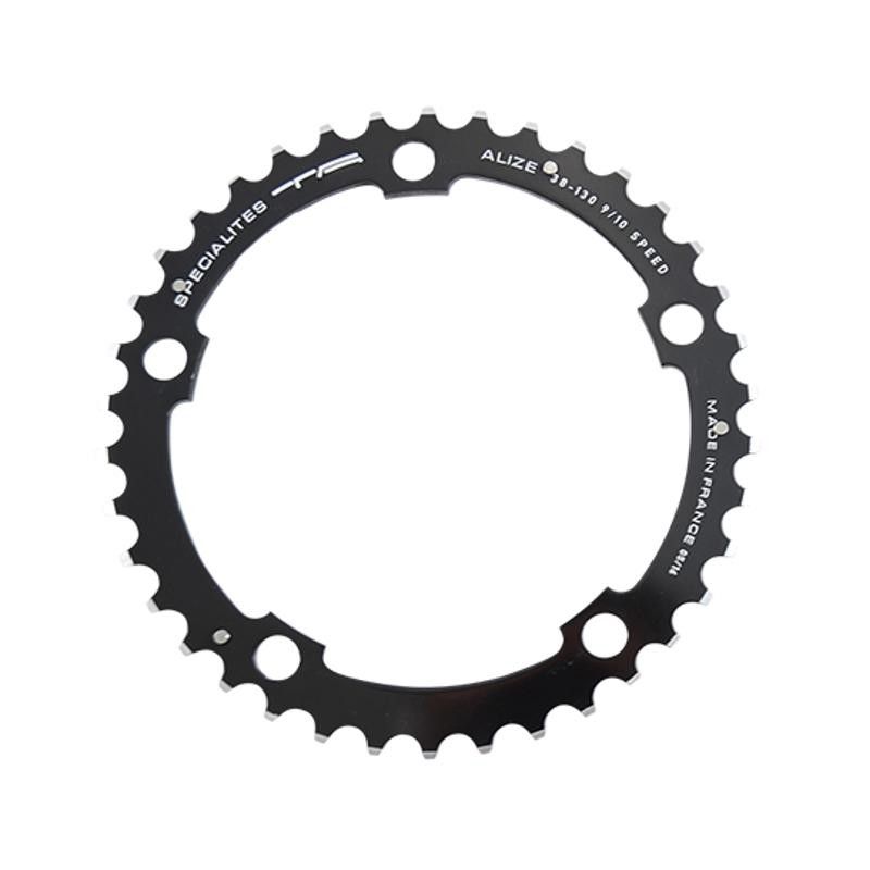 PLATEAU ROUTE DIAM 130 INTERM 38DTS NOIR ALIZE (COMP.SHIMANO) TA 8/9/10V. 5 BRANCHES