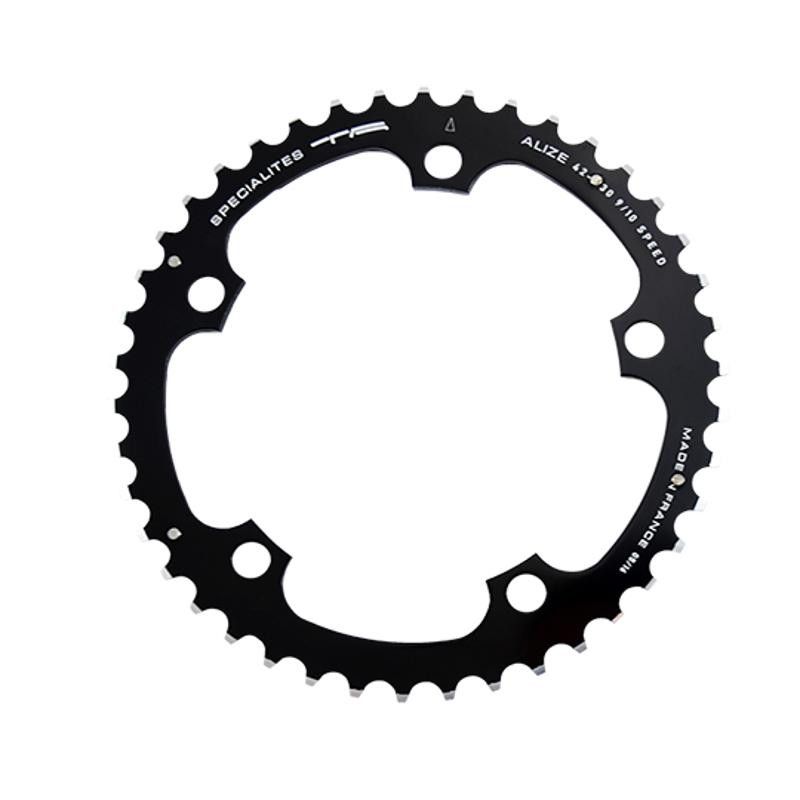 PLATEAU ROUTE DIAM 130 INTERM 42DTS NOIR ALIZE (COMP.SHIMANO) TA 8/9/10V. 5 BRANCHES