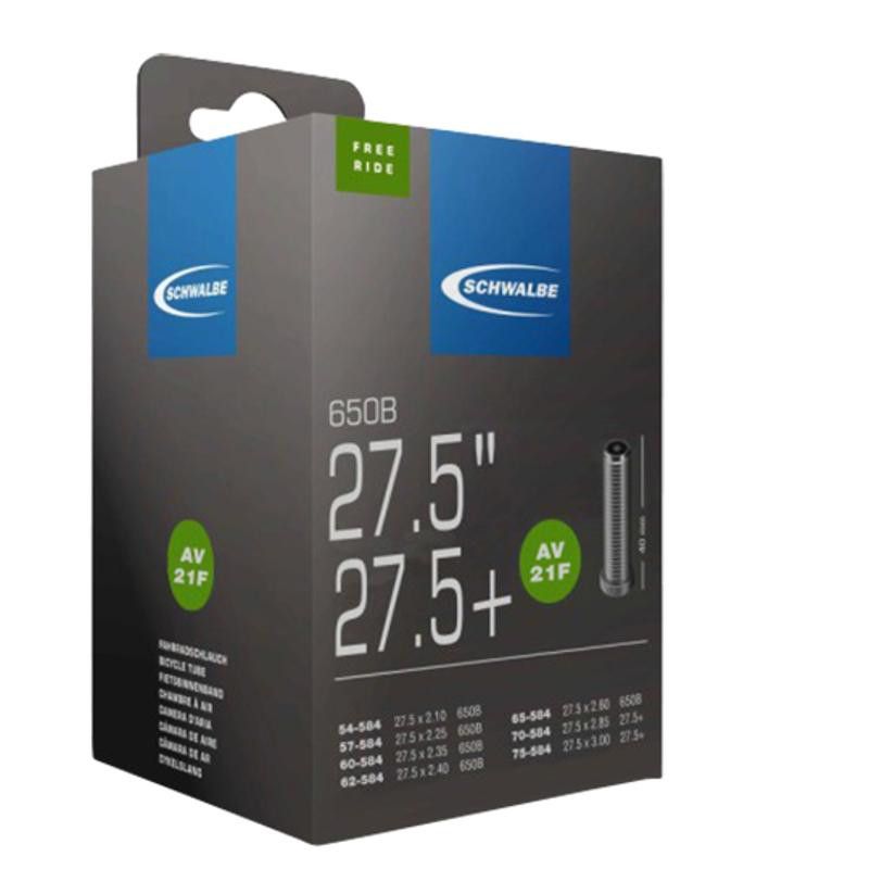 CHAMBRE AIR VTT 27.5X2.10/3.00 (650B) VS SCHWALBE AV21F VALVE ALU 40MM