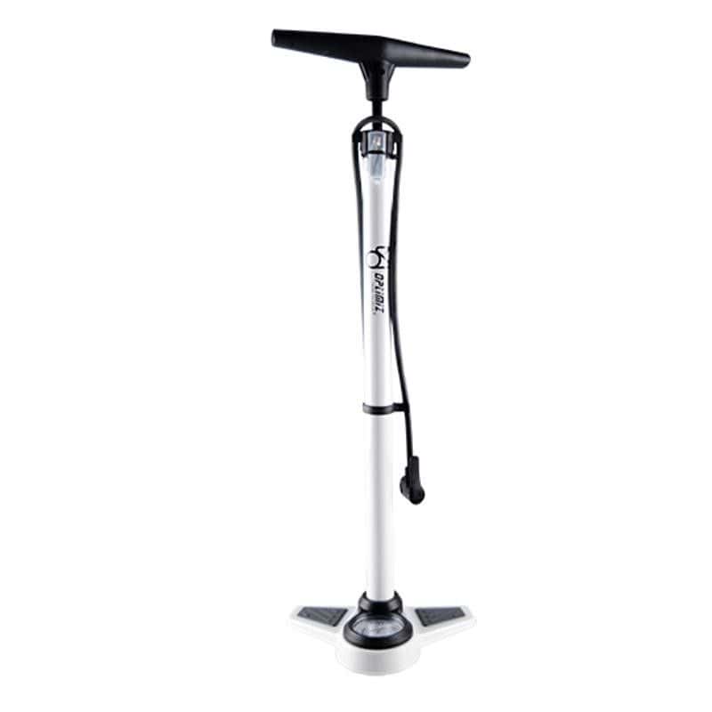 POMPE A PIED OPTIMIZ ACIER BLANC MANO 11 BARS DOUBLE TETE PLASTIQUE VS/VP