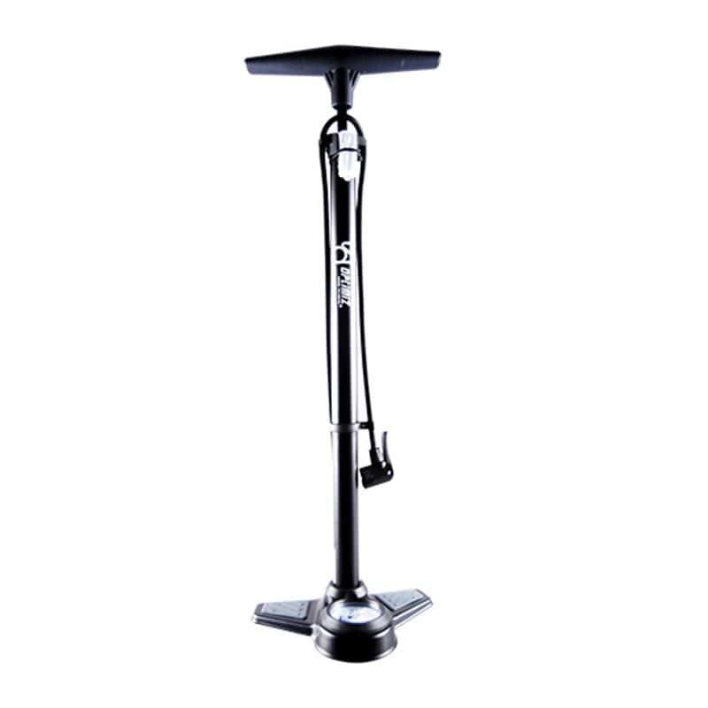 POMPE A PIED OPTIMIZ ACIER NOIR MANO 11 BARS DOUBLE TETE PLASTIQUE VS/VP