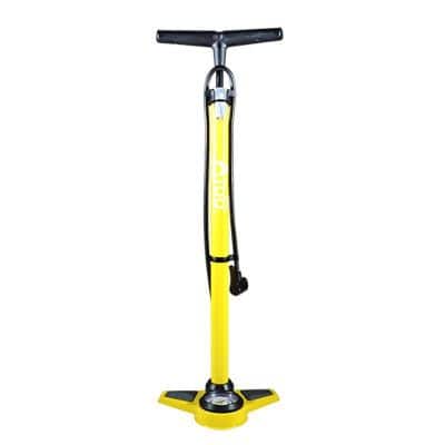 POMPE A PIED OPTIMIZ ACIER JAUNE MANO 11 BARS DOUBLE TETE PLASTIQUE VS/VP