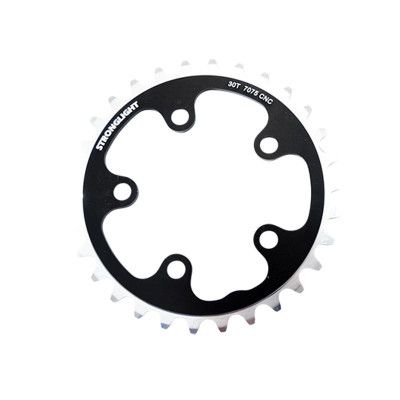 PLATEAU ROUTE DIAM 74 INTER 30DTS NOIR ALU 7075(COMP.SHIMANO/CAMPA)STRONG 8/9/10V.5BRANCHE