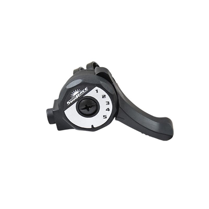 MANETTE VTT TYPE TOURNEY 5V. SUNRACE DROITE INDEXEE SL2T AVEC COLLIER