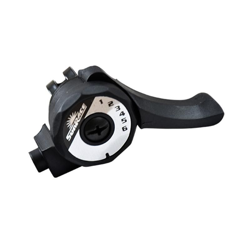 MANETTE VTT TYPE TOURNEY 6V. SUNRACE DROITE INDEXEE SL2T AVEC COLLIER