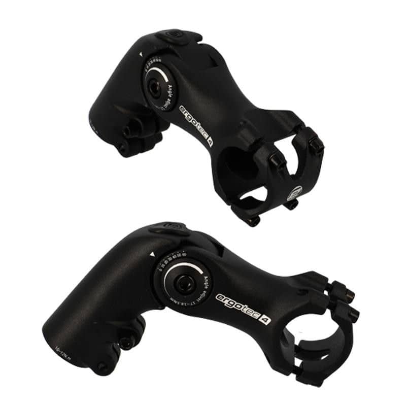 POTENCE REGLABLE AHEAD SET 1''1/8 L90 ERGOTEC OCTOPUS AHEAD 50 ALU NOIR 0/+60° (CINTRE 31.