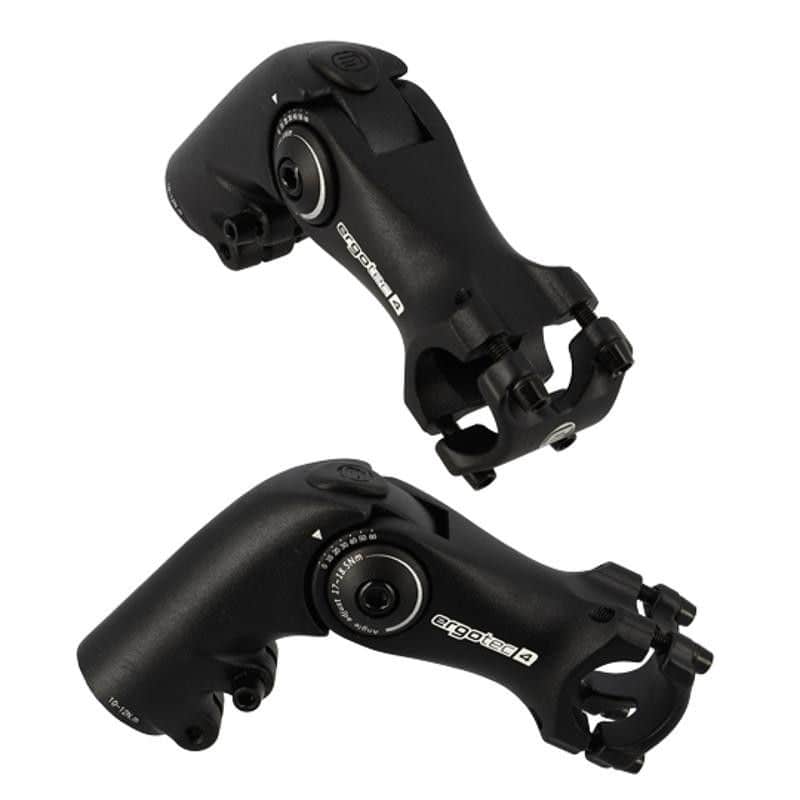 POTENCE REGLABLE AHEAD SET 1''1/8 L90 ERGOTEC OCTOPUS AHEAD 50 ALU NOIR 0/+60° (CINTRE 25.