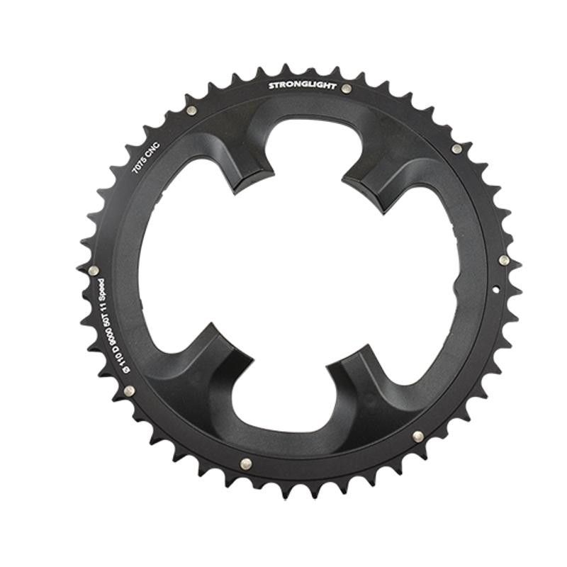 PLATEAU ROUTE DIAM 110 EXTER 50DTS NOIR ALU 7075(COMP. SHIMANO 9000/6800)STRONG 11V.4 BR.