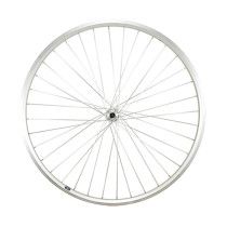 ROUE VTC 28" AV BLOCAGE JANTE ARGENT MACH1 ER10. MOYEU SHIMANO TX500 V-BRAKE 36T