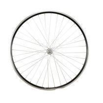 ROUE VTC 28" AV ECROU AXE PLEIN JANTE NOIR MACH1 ER10.MOY MICHE MAGNUM V-BRAKE 36T