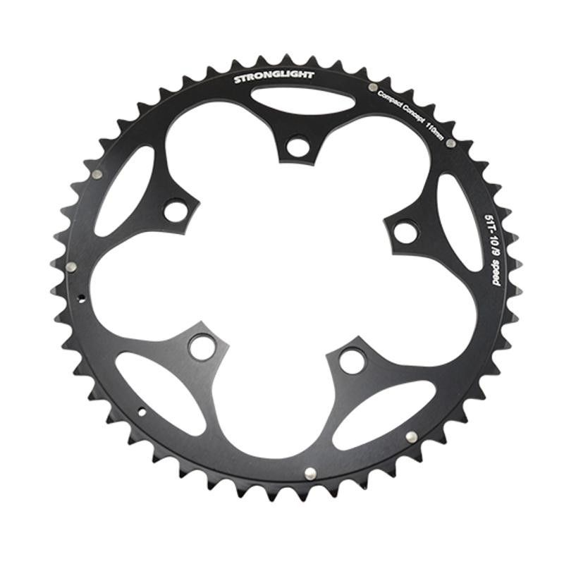 PLATEAU ROUTE DIAM 110 EXTER 51DTS NOIR ALU 5083 STRONG 10/9V. 5 BRANCHES