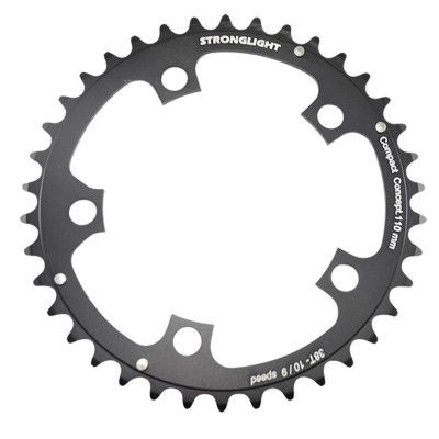 PLATEAU ROUTE DIAM 110 INTER 38DTS NOIR ALU 5083 STRONG 10/9V. 5 BRANCHES