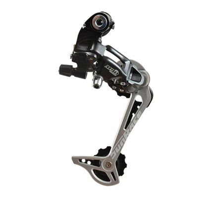 DERAILLEUR VTT AR SUNRACE M91 COMP. SHIMANO  9V. GRANDE CHAPE (A VISSER)