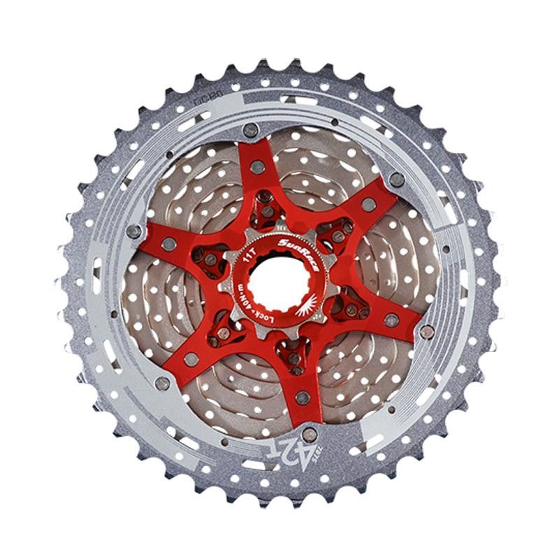 CASSETTE 11V. VTT SUNRACE CSMX8 METALLIC - 11-42DTS (COMPATIBLE SHIMANO)