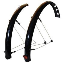GARDE BOUE E-BIKE/VAE 28'' STRONG PLASTIQUE A TRINGLES 48MM NOIR (PR)