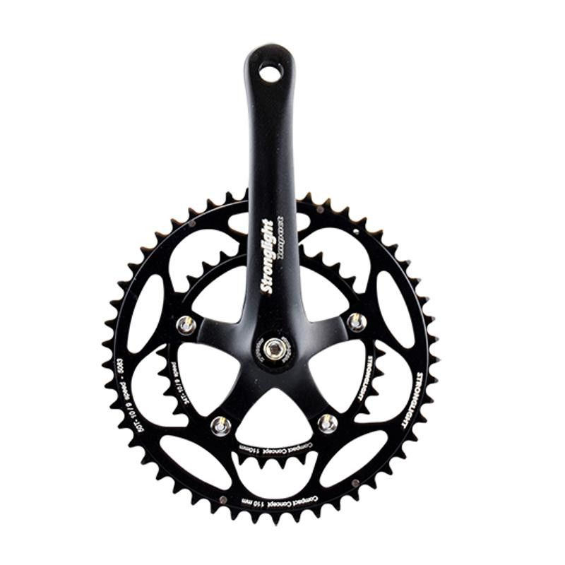 PEDALIER ROUTE COMPACT 50-34D L170 STRONG IMPACT NOIR 9/10V